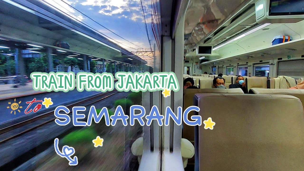Train from jakarta to semarang | indonesia travel vlog - YouTube