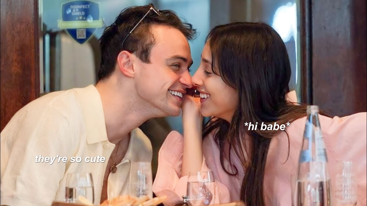 thomas doherty and yasmin being the cutest couple for 5 minutes straight