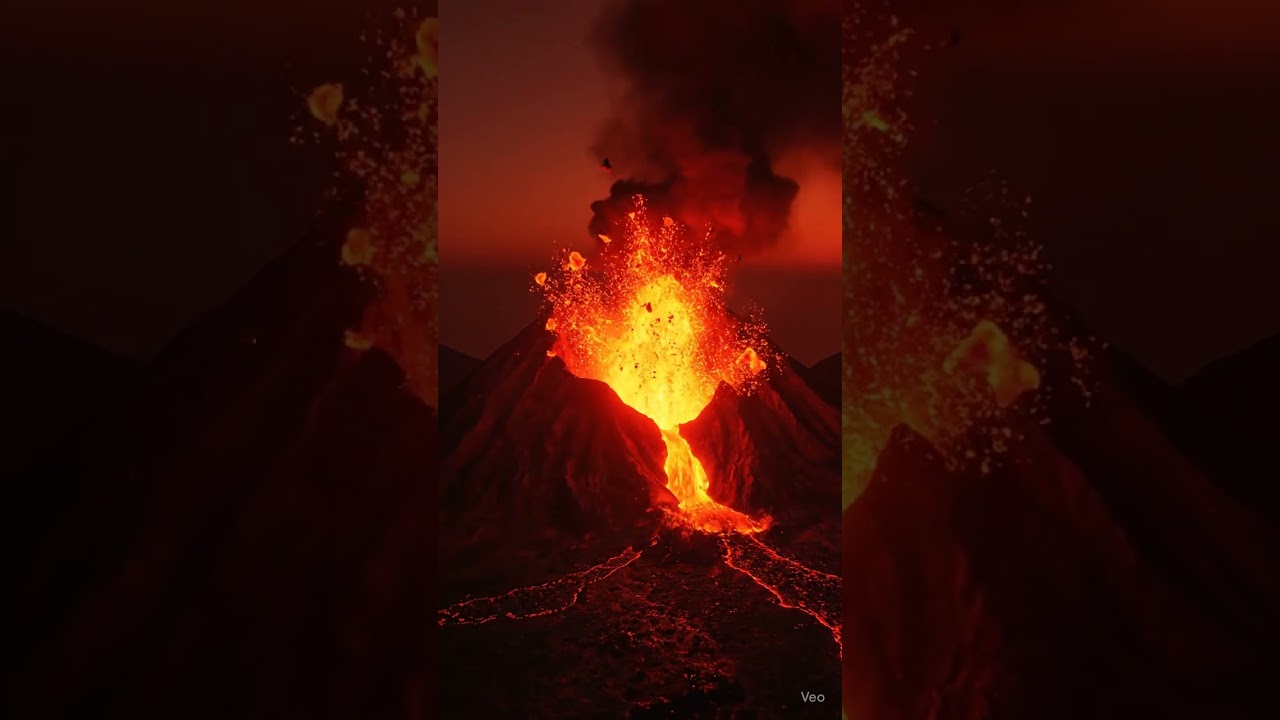 🌋🔥 Volcano Eruption in Action! 🔥🌋 