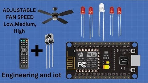 How to control LEDs and Fan+(Fan speed) | IRremote | Esp8266 | EEPROM | Engineering and iot