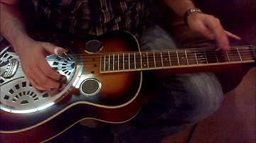 Making Up a Blues Song on Dobro in Open D Tuning