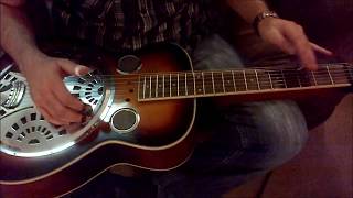 Making Up a Blues Song on Dobro in Open D Tuning