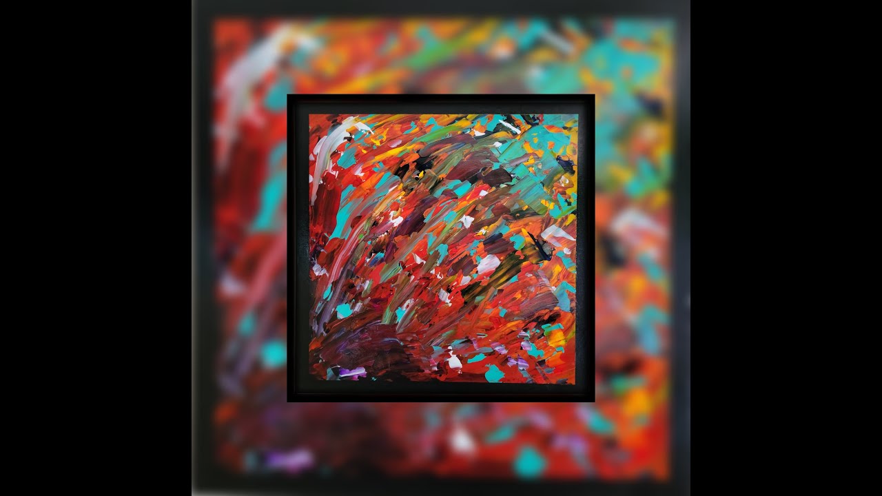 Abstract Palette Knife Painting / Acrylic Paints / How to Paint with a ...