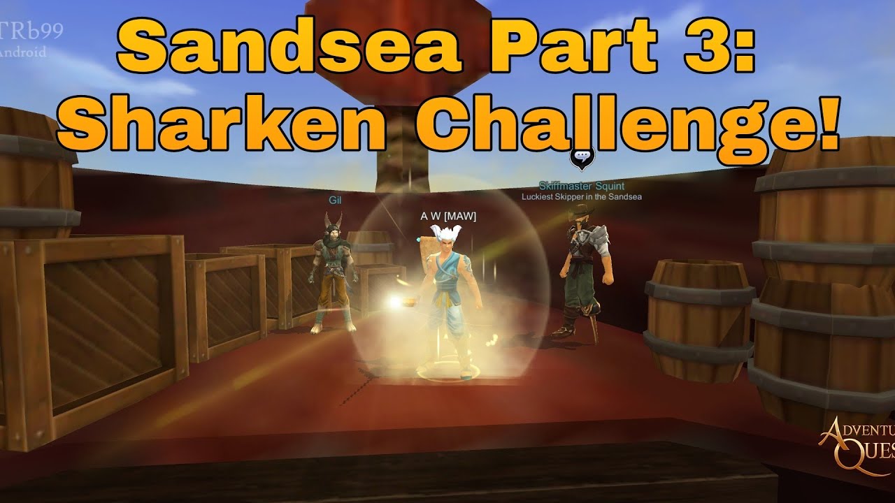 AQ3D Sandsea Part 3 Sharken Challenge! (PTR) YouTube