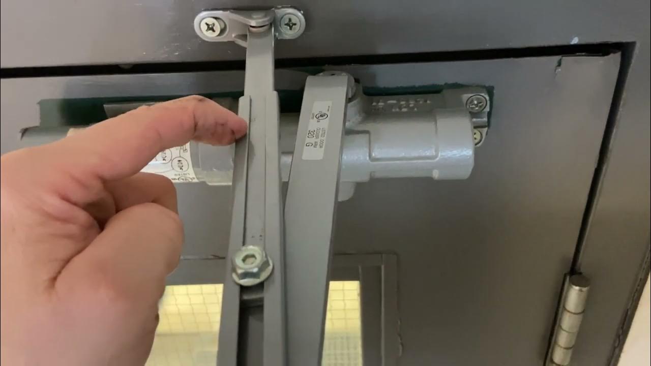 LCN door closer arm installation lcn doorcloser installation YouTube
