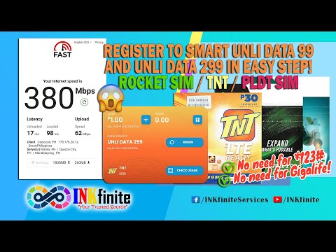 PAANO MAG-REGISTER SA SMART UNLI DATA 99 AT UNLI DATA 299 KUNG WALANG OFFER SA GIGALIFE! | INKfinite