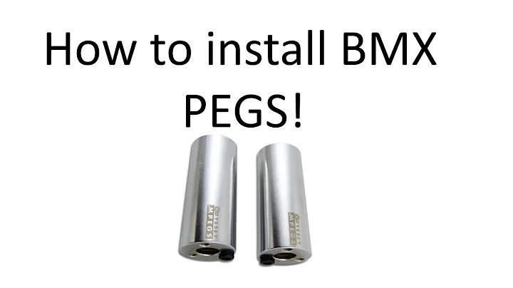 Så här installerar / tar du bort BMX-pegar! (Enkelt!)