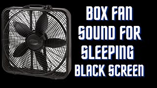 BEST FAN NOISE box fan BLACK SCREEN | SLEEP FAST