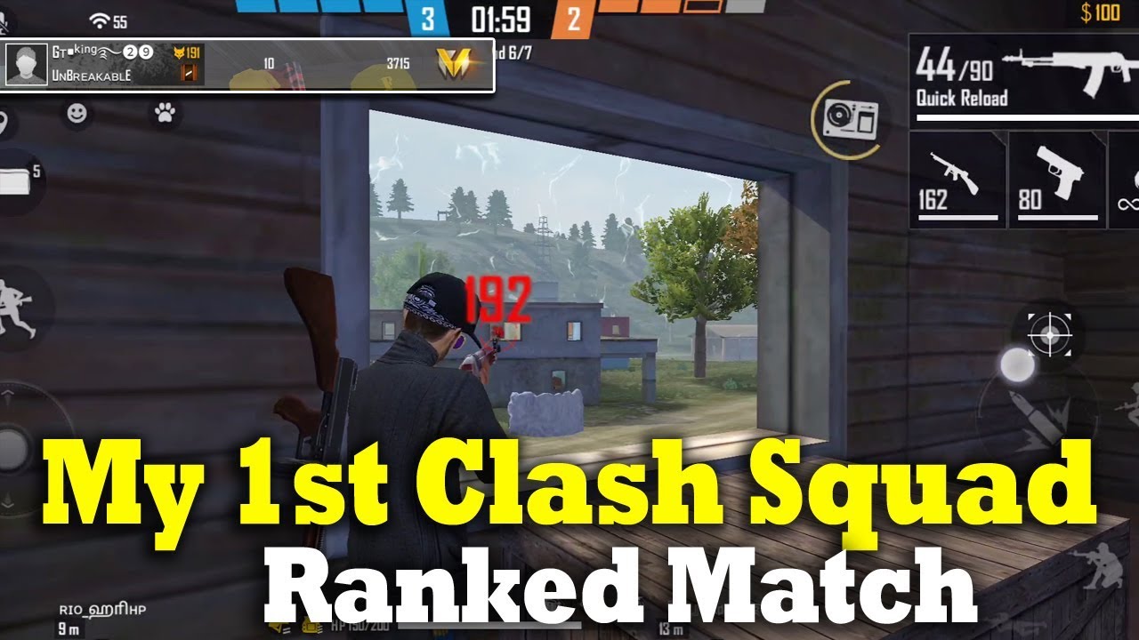 Free Fire My 1st Clash Squad Ranked Match Best Clash Squad Ranked Gameplay Tips Tricks Tamil Youtube