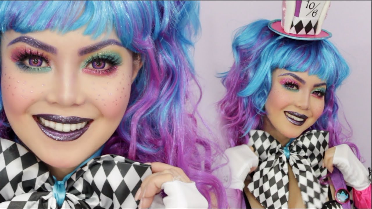 Mad Hatter Halloween Makeup Tutorial AnnaMariaPDT 2017 YouTube