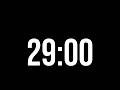 29 Minute Timer With Alarm ⏰ | Black Screen | No Music