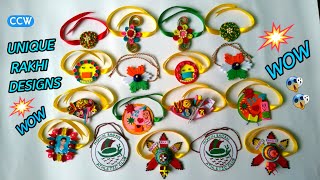 UNIQUE RAKHI DESIGNS | UNIQUE HANDMADE RAKHI DESIGNS | UNIQUE RAKHI MAKING IDEAS | TRENDING RAKHI