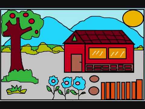  Belajar  Menggambar  Rumah Sederhana dengan  Paint  YouTube