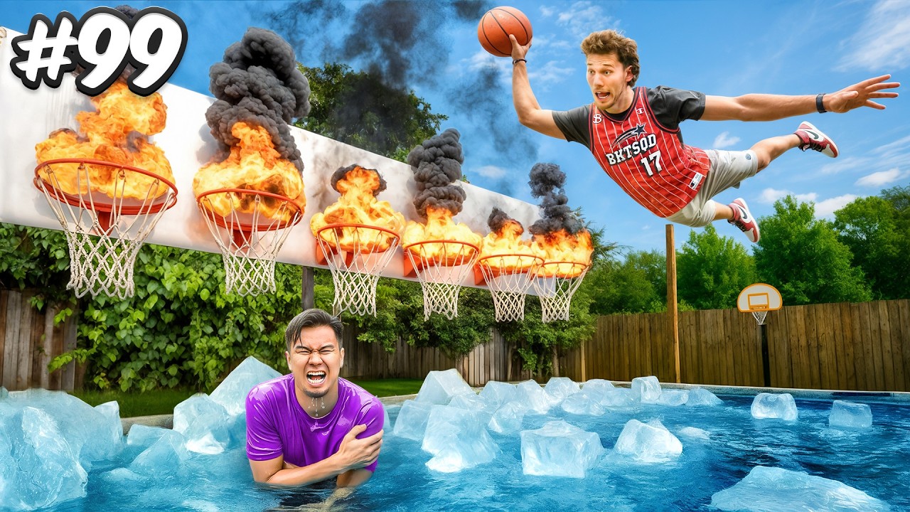 100 Basketball Challenges vs BUCKETSQUAD