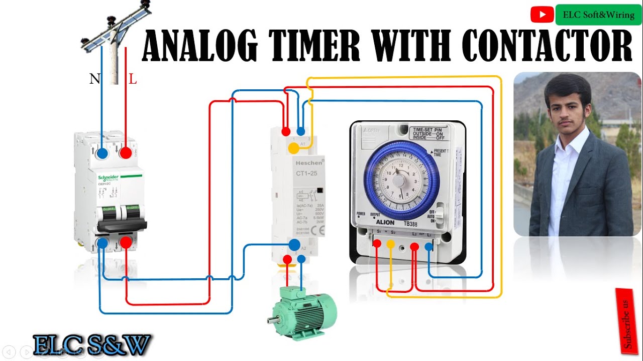 ANALOG TIMER WITH CONTACTOR - YouTube