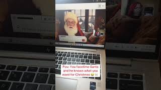 Pov: You FaceTime santa and he knows what you want for Christmas 😭#viral #teeth #fyp