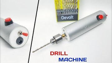 How To Make Powerful Drill Machine From PVC Pipe At Home ||....
