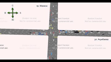 Traffic light optimization: Ahunbaev-Mira - after optimization