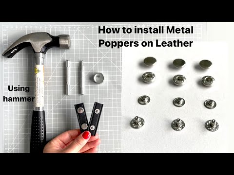 Installing Snap Fasteners