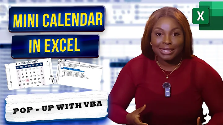 How to Insert Date Picker in Excel | Mini Calendar Add-in | Secret VBA Hack!