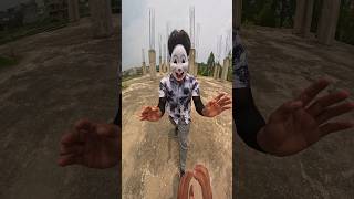 POV scary mask guy pushed me and ran away