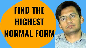 Normal Form |(Find the highest normal form)
