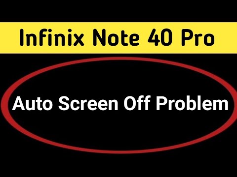 infinix note 40 Pro automatic screen off problem, how to change auto ...