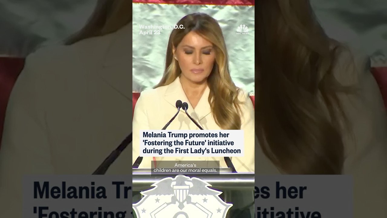 Melania Trump promotes ‘Fostering the Future’ initiative