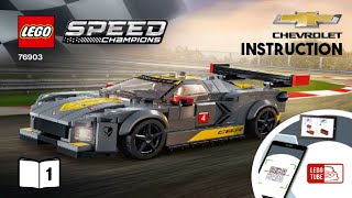 Building instructions for 76903, Chevrolet Corvette C8 R Race Car, LEGO® Speed Champions
