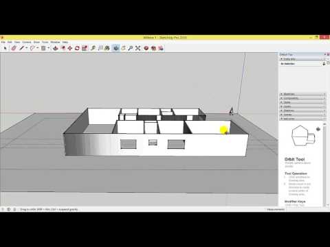 SketchUp 3 Creating window and door openings