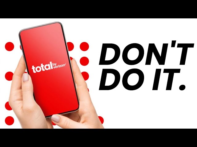 Total by Verizon: DON'T buy this $30 Verizon service