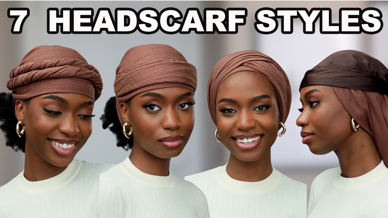 6 SIMPLE QUICK & EASY WAYS TO STYLE 1 HEADWRAP/TURBAN/HEADSCARF