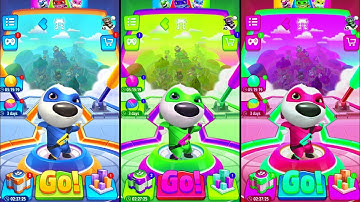 Talking Tom Hero Dash - 3x Super Hank Colors Reaction Android Pad Gameplay