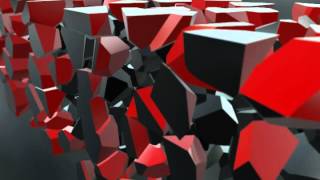 Element 3d Cube shatter