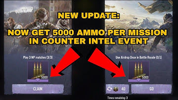 5000 Ammo Per Mission in Counter Intel Event Update COD Mobile