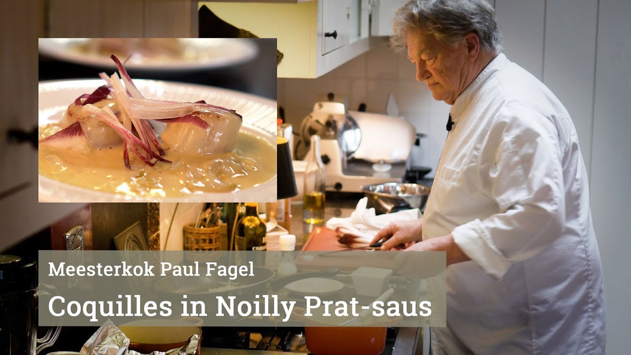 Meesterkok Paul Fagel maakt Coquilles met Noilly Prat-saus