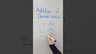 How to Add Decimal Numbers Easily#maths #shorts #learnwithmeshaim