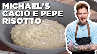 Michael Voltaggio's No-Fuss Cacio e Pepe Risotto All’Onda | Bobby's Triple Threat | Food Network