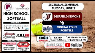 6/2/26 Deerfield at Mineral Point | High School Softball WIAA Sectional Semifinal