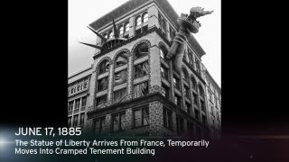 This Week In History: Statue Of Liberty Arrives From France, Moves Into Cramped Tenement Building