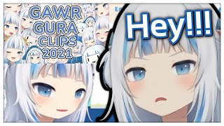 Gura Reacts To Her 2021 Clip Compilation!