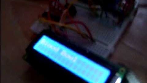 PIC18F4550 with serial character LCD and Flash eeprom