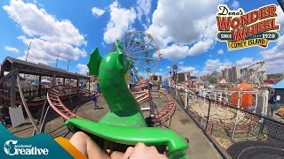 Sea Serpent front row on-ride 5K POV @60fps - Deno's Wonder Wheel, Coney Island NY