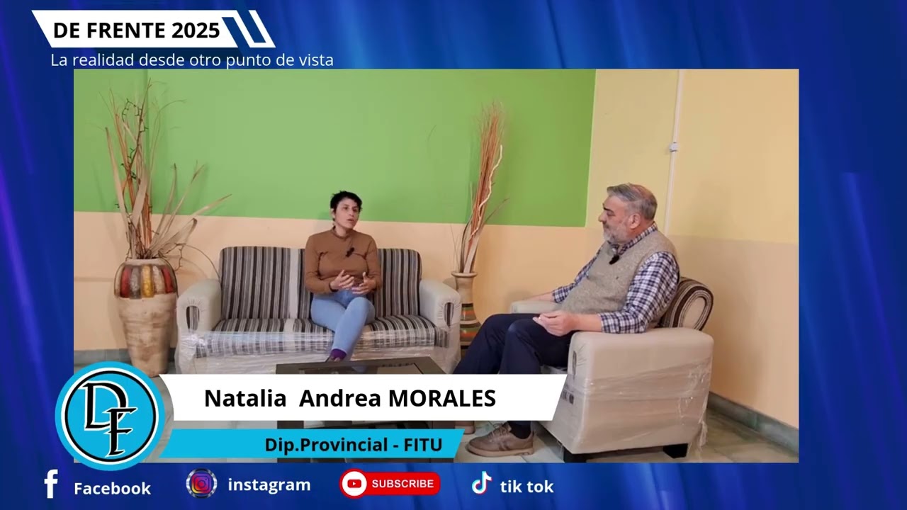 Programa 48   DE FRENTE   Entrevista Natalia  Andrea MORALES   Dip Provincial   FITU