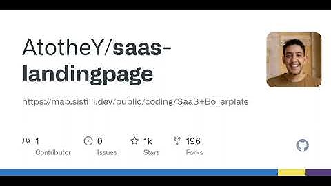 GitHub - AtotheY/saas-landingpage: https://map.sistilli.dev/public/coding/SaaS+Boilerplate