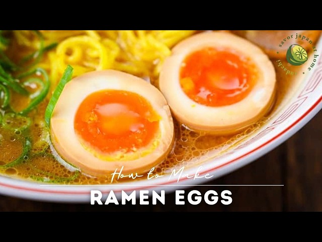 Soft Boiled Egg for Ramen】とろーり煮たまご//Nitamago/Japanese