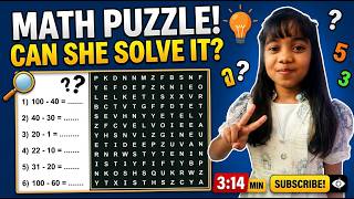Can You Solve This Math Word Search? 🧠 | Fun Math Puzzle for Kids