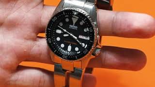 20mm Retro Razor 316L Stainless Steel Watch Bands for Seiko SKX013