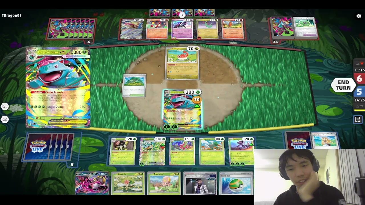 pokemon tcg live - experimenting with grass evolution deck (mega venusaur / meganium / etc)