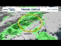 Rainy Tuesday could impact holiday travel plans